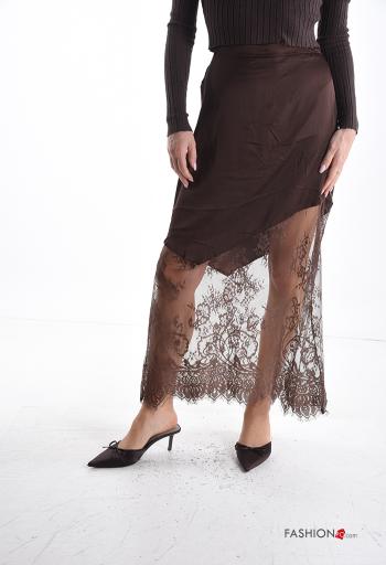 Falda encaje con elástico