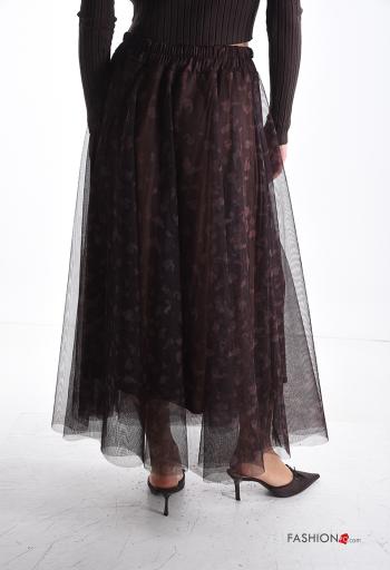 Tiermuster Tüll- Rock mit Futter mit gummizug - ph 2