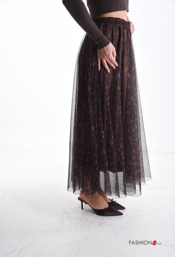 Tiermuster Tüll- Rock mit Futter mit gummizug - ph 3