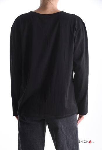 Maglietta a manica lunga in Cotone girocollo Fantasia stampata - ph 2