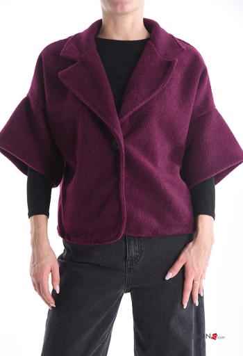 Giacca maniche a tre quarti con bottoni senza fodera - ph 1