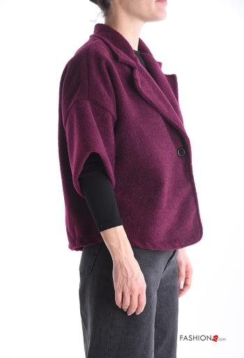 Giacca maniche a tre quarti con bottoni senza fodera - ph 3