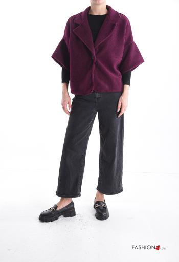 Giacca maniche a tre quarti con bottoni senza fodera - ph 5