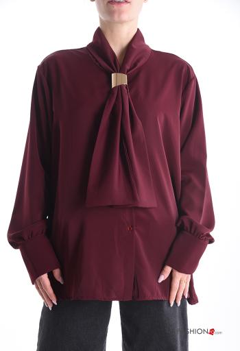 long sleeve Shirt with buttons with scarf - ph 1