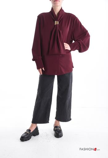 long sleeve Shirt with buttons with scarf - ph 5