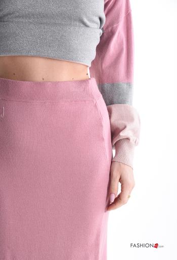 Conjunto manga larga a rayas de cuello alto con elástico - ph 4