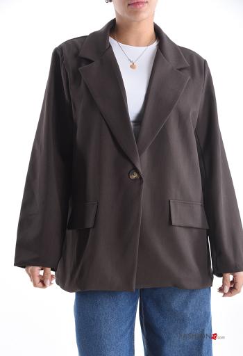 Blazer extra grande con botones con forro - ph 1