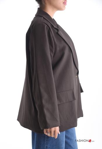 Blazer extra grande con botones con forro - ph 3