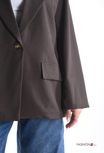 Blazer extra grande con botones con forro - ph 4