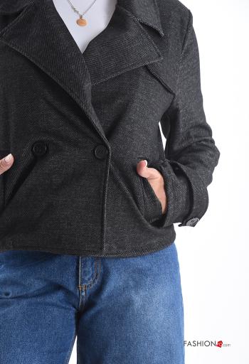 Giacca senza fodera con bottoni con tasche - ph 4