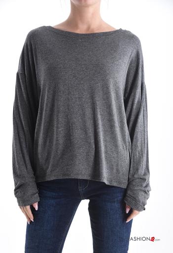 T-shirt à manches longues col bateau - ph 1