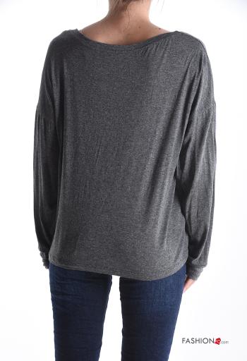 T-shirt à manches longues col bateau - ph 2