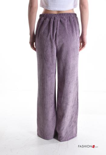 wide leg Hose mit Taschen mit gummizug - ph 2