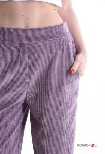 wide leg Hose mit Taschen mit gummizug - ph 4