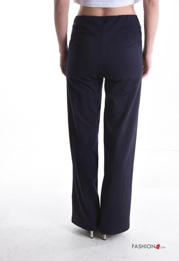 high waist Cotton Trousers with buttons - ph 2
