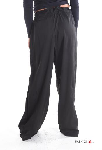wide leg long Trousers with pockets with elastic - ph 2