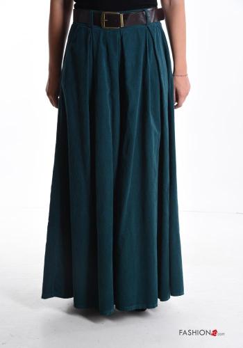 Oversize wide leg Hose aus Baumwolle mit Gürtel mit Taschen - ph 1