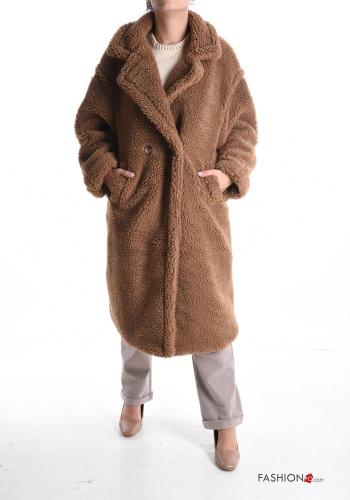 Cappotto Teddy Bear con fodera con bottoni con tasche - ph 1