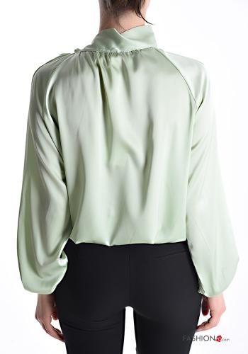 Blusa raso con fiocco - ph 2