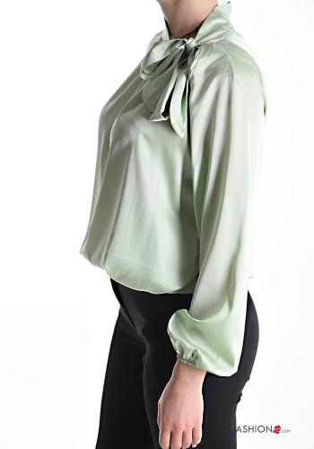 Blusa raso con fiocco - ph 3