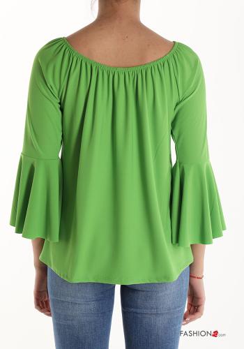 volantärmel Bluse mit gummizug - ph 2