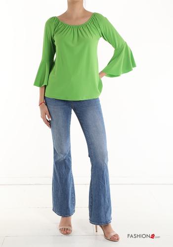 volantärmel Bluse mit gummizug - ph 5