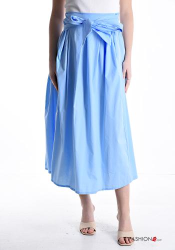 Cotton Skirt with bow - ph 1