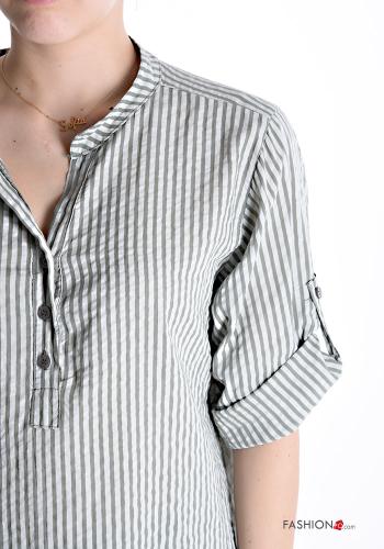 Striped Cotton Shirt with buttons - ph 4
