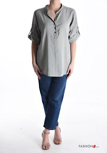 Striped Cotton Shirt with buttons - ph 5
