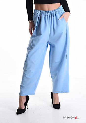 wide leg Hose mit Taschen mit gummizug - ph 1