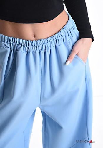 wide leg Hose mit Taschen mit gummizug - ph 4