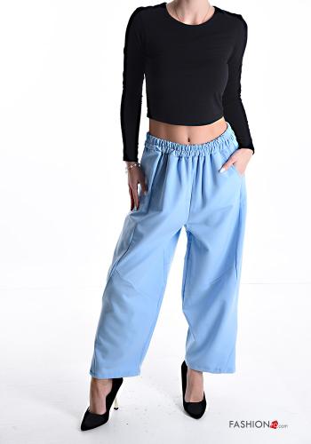 wide leg Hose mit Taschen mit gummizug - ph 5