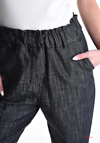 Hose aus Baumwolle mit Taschen mit gummizug - ph 4