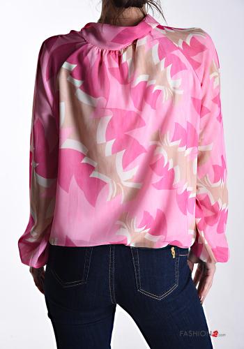Blusa Fantasia stampata con fiocco - ph 2