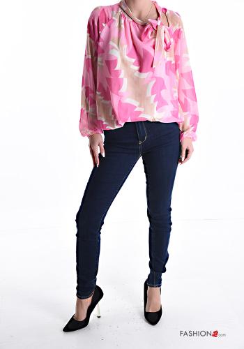 Blusa Fantasia stampata con fiocco - ph 5