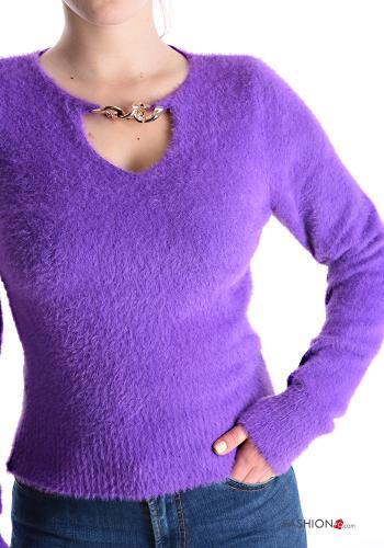Jersey con cuello en v con cadena - ph 4