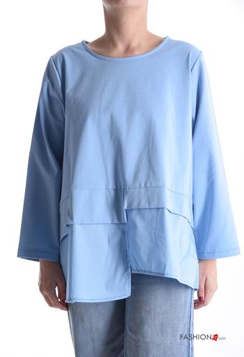 Maglietta a manica lunga in Cotone asimmetrico girocollo - ph 1