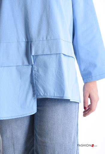 Maglietta a manica lunga in Cotone asimmetrico girocollo - ph 4