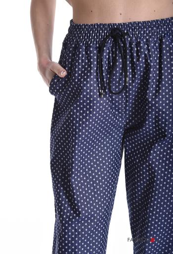 Pantalone Fantasia pois con tasche con elastico - ph 4