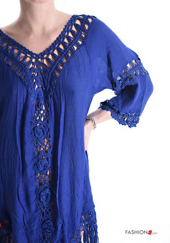 Copricostume in Cotone con frange maniche a tre quarti - ph 4