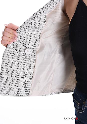 Blazer aus Baumwolle mit Knöpfen mit Futter - ph 6