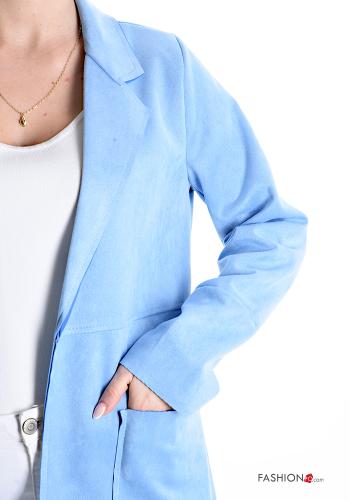 Suede Duster Coat with pockets without lining - ph 4