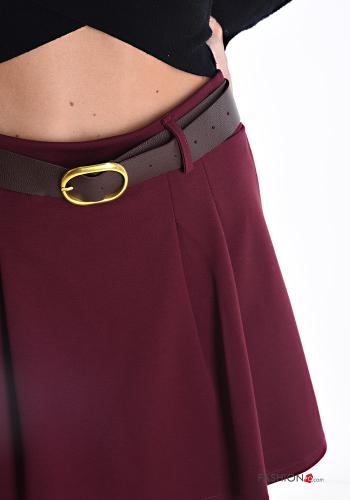 Jupe-Pantalon en Coton courte avec ceinture - ph 4