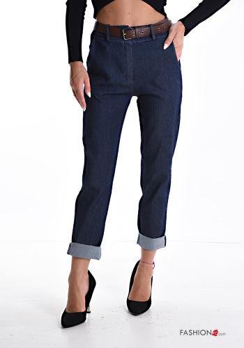 Pantalone in Cotone con cintura con tasche - ph 1