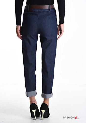 Pantalone in Cotone con cintura con tasche - ph 2