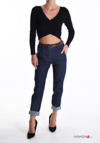 Pantalone in Cotone con cintura con tasche - ph 5