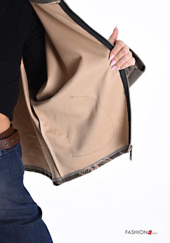 lange ärmel Jacke Rollkragen- mit Reißverschluss - ph 6