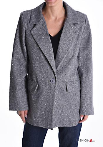 lange ärmel Blazer mit Knöpfen mit Futter - ph 1