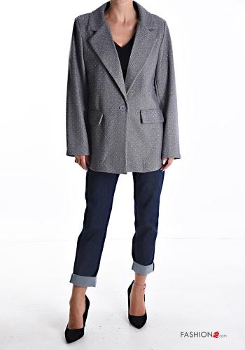 lange ärmel Blazer mit Knöpfen mit Futter - ph 5