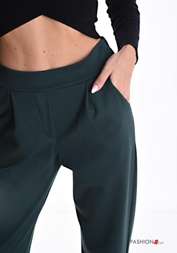 Hose aus Baumwolle mit Taschen mit gummizug - ph 4